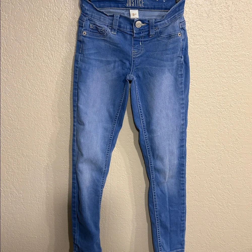 Girls Justice jeans size 8 slim